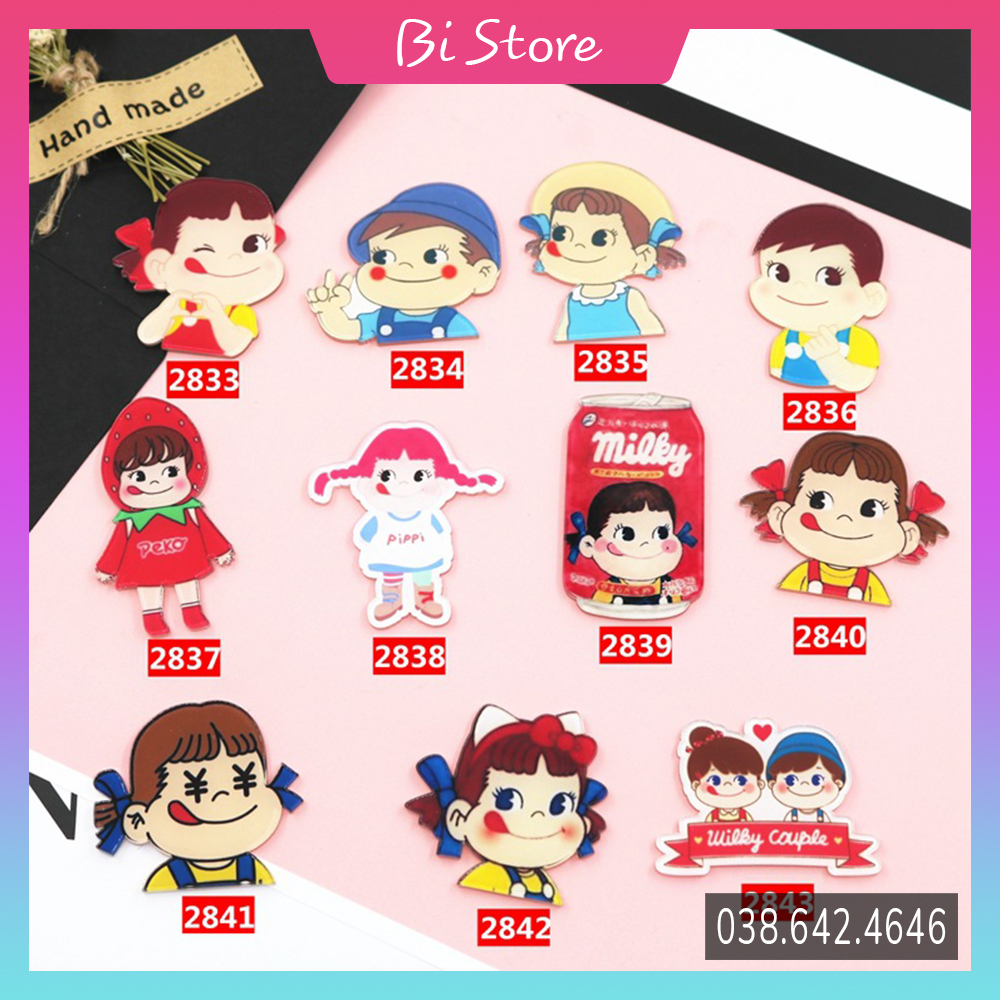 [Bán theo cái] Huy hiệu cài balo - Sticker cài áo, túi hoạt hình dễ thương, cute, ulzzang style (có đôi / cặp)