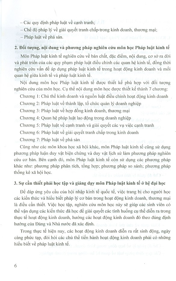 Giáo Trình Pháp Luật Kinh Tế (Dành Cho Sinh Viên Các Trường Đại Học, Cao Đẳng Khối Kinh Tế)