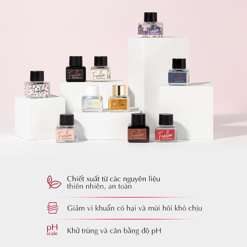 Nước Hoa Vùng Kín Foellie Eau de Cherry Blossom Inner Perfume - Hương Đào Ngọt Ngào 5ml