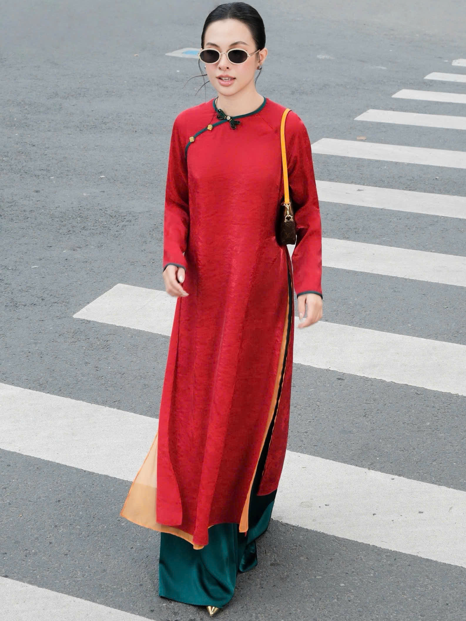 Áo dài Diên Nguyệt NGADO , áo dài Tết , áo dài cách tân , áo dài truyền thống