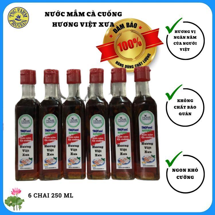 NƯỚC MẮM CÀ CUỐNG HƯƠNG VIỆT XƯA LOẠI THƯỢNG HẠNG THƠM NGON. SẢN PHẨM CHÍNH 2 CHAI 250 ML - SẢN PHẨM BÁN KÈM : MUỐI CÀ CUỐNG CHẤM HOA QUẢ  Mã SP : NM2-250