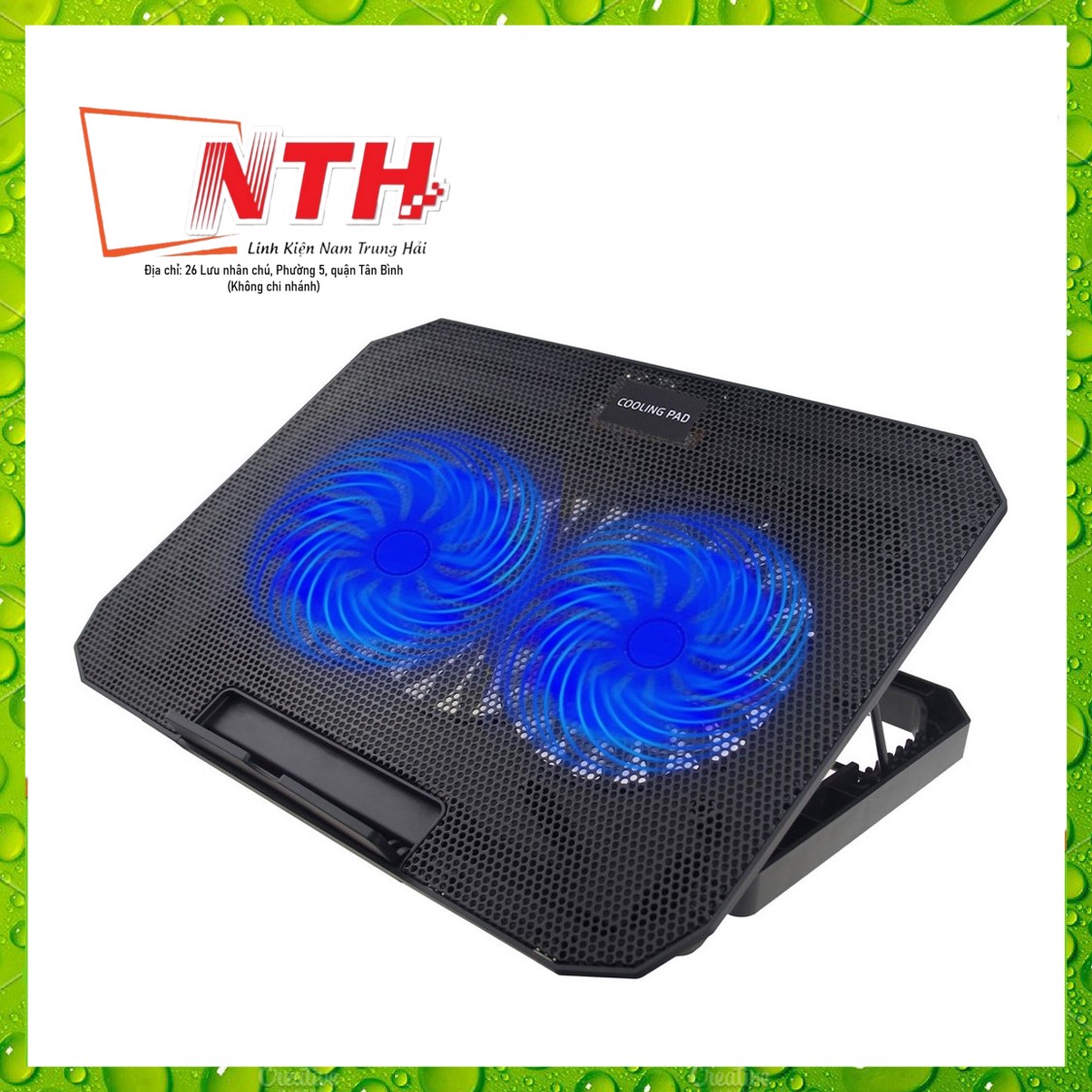 Đế tản nhiệt N11 2 Fan làm mát cho máy tính