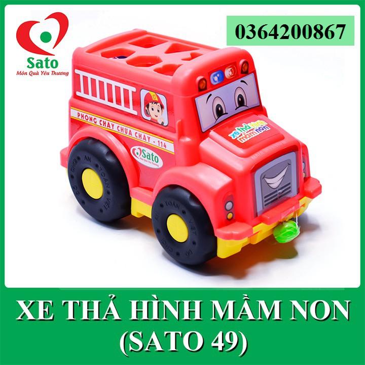 Đồ chơi XE THẢ HÌNH MẦM NON Sato 4 trong 1 hàng Việt Nam