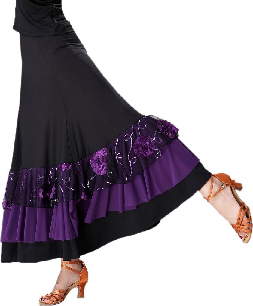 Trang Phục Khiêu Vũ Flamenco Váy Dài Waltz Sequined