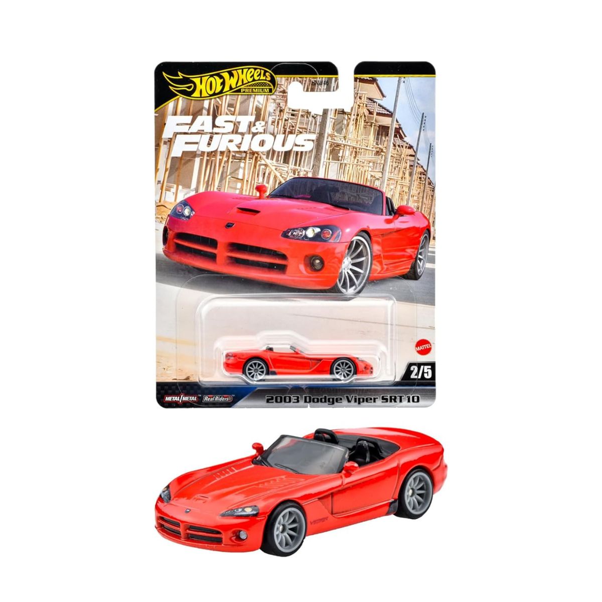 Đồ Chơi Siêu Xe Premium Fast&amp;Furious 2003 Dodge Viper Srt10 HOT WHEELS JBL85/HNW46
