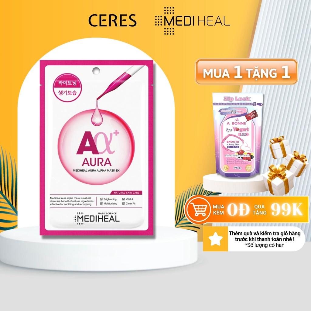 Mặt Nạ Mediheal Aura Alpha Mask Giúp Cấp Ẩm Mờ Thâm Sạm 23ml