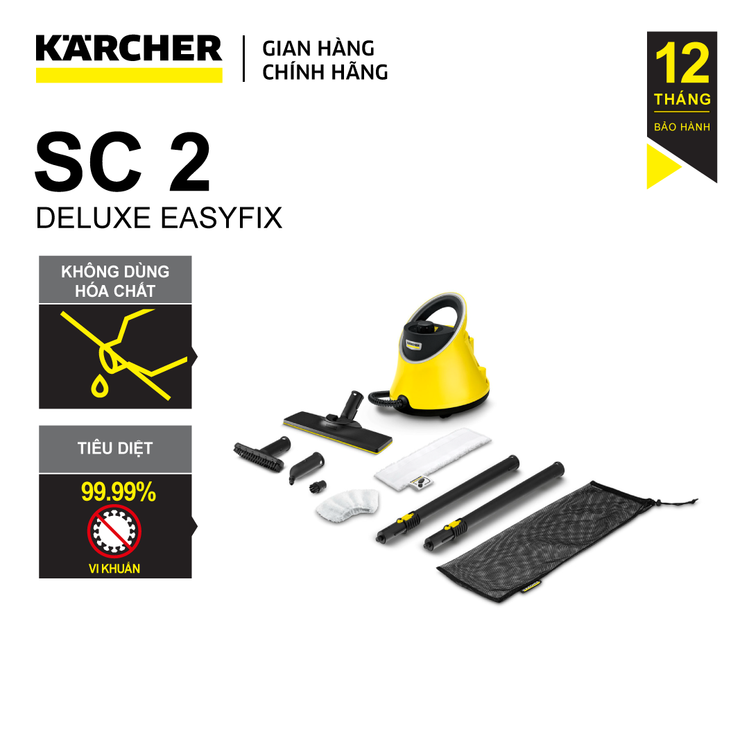 Máy Làm Sạch Bằng Hơi Nước Karcher, SC 2 Deluxe EasyFix - Hàng Chính Hãng