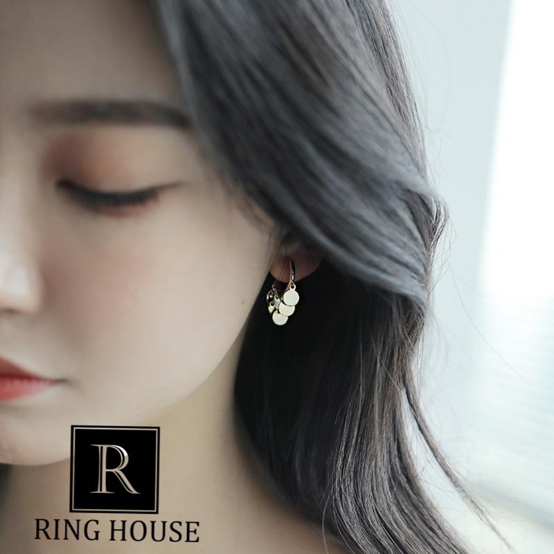 Bông Tai Khuyên Tai Nữ Màu Vàng Lạ Mắt Phong Cách Vintage Vàng Gold Đẹp Ring House