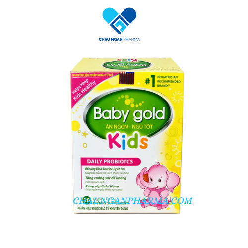 Baby Gold Kids tiêu hoá khoẻ trẻ ăn ngon - giúp bé ăn ngon ngủ tốt - bé thông minh