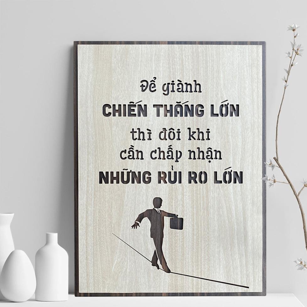 Tranh Slogan tạo động lực tinh thần làm việc học tập hiệu quả TBIG040B