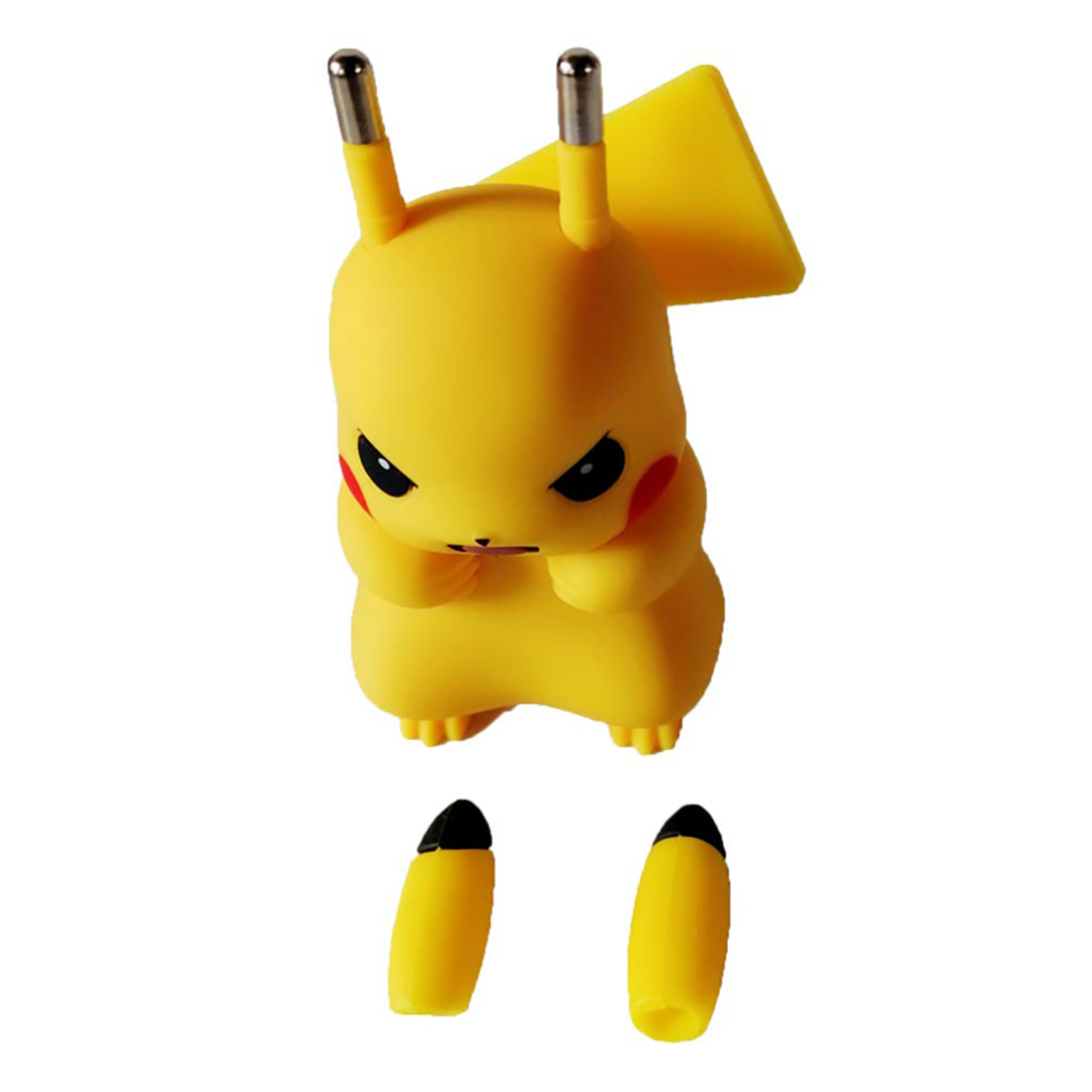 Đầu sạc củ sạc cốc sạc nhanh điện thoại công nghệ Quick Charge 2.0 2.4A hình Pikachu dễ thương đa năng phù hợp với nhiều dòng smartphone