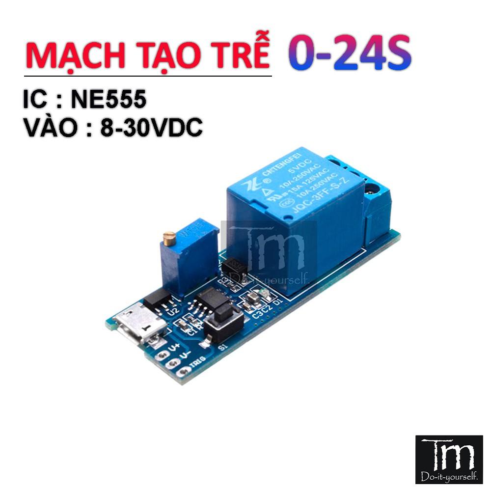 Mạch Kích Tạo Trễ 0-24S NE555 (XY-018)