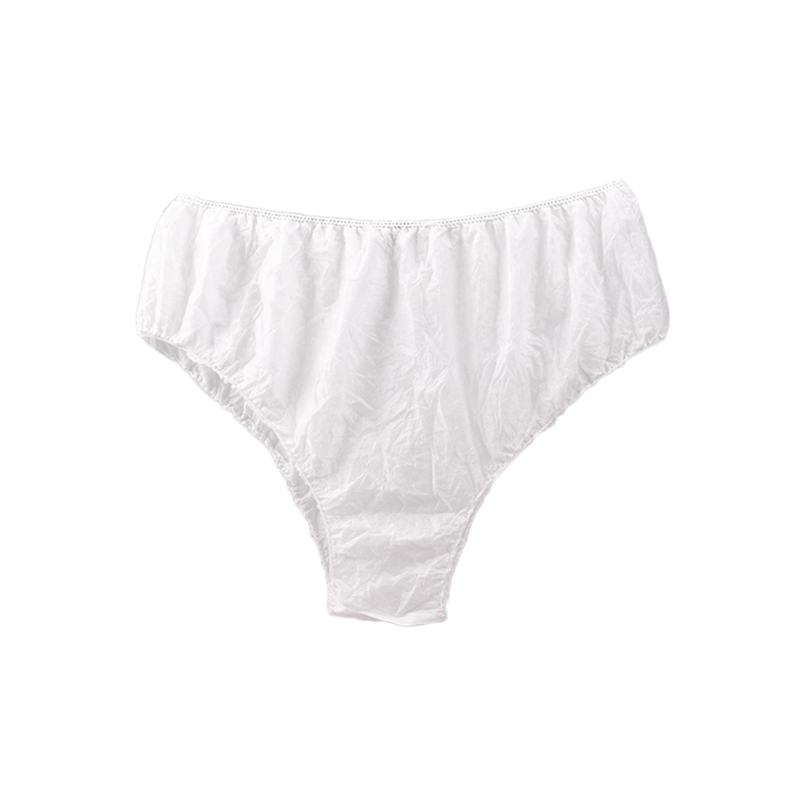 30 Pieces Disposable Underwear Panties Elastic Waistband Briefs for trip