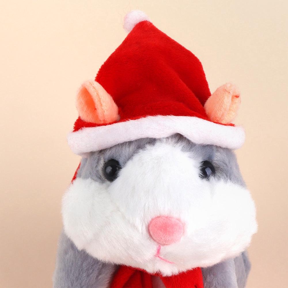 Đồ chơi chuột Hamster nhồi bông phát âm thanh đáng yêu cho bé