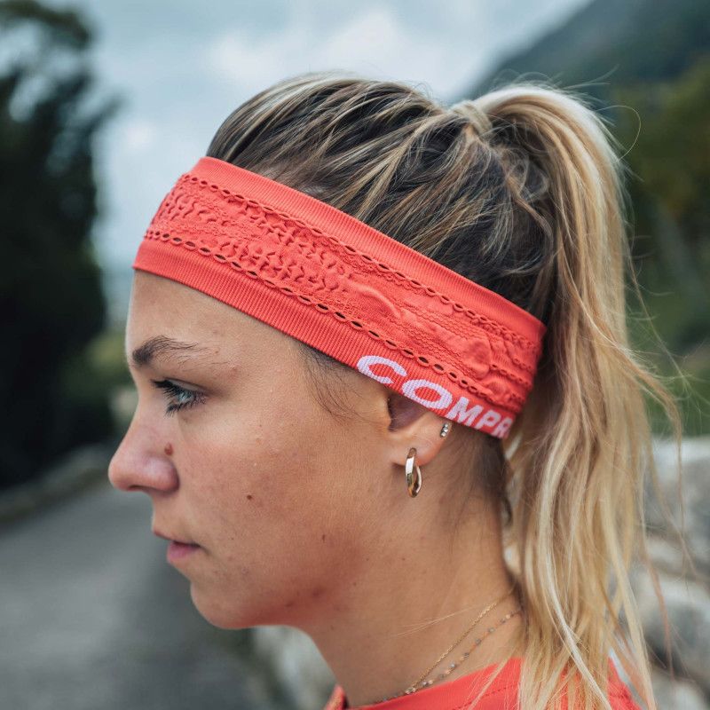 Băng Trán Chạy Bộ Headband Compressport Thin On/Off