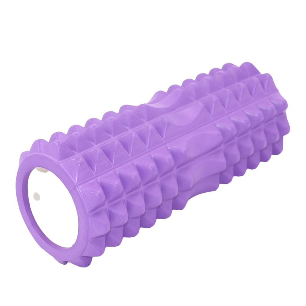 Con lăn Yoga Massage Foarm Roller, ống trụ lăn xốp thể thao giãn cơ có gai roam rollet cao cấp