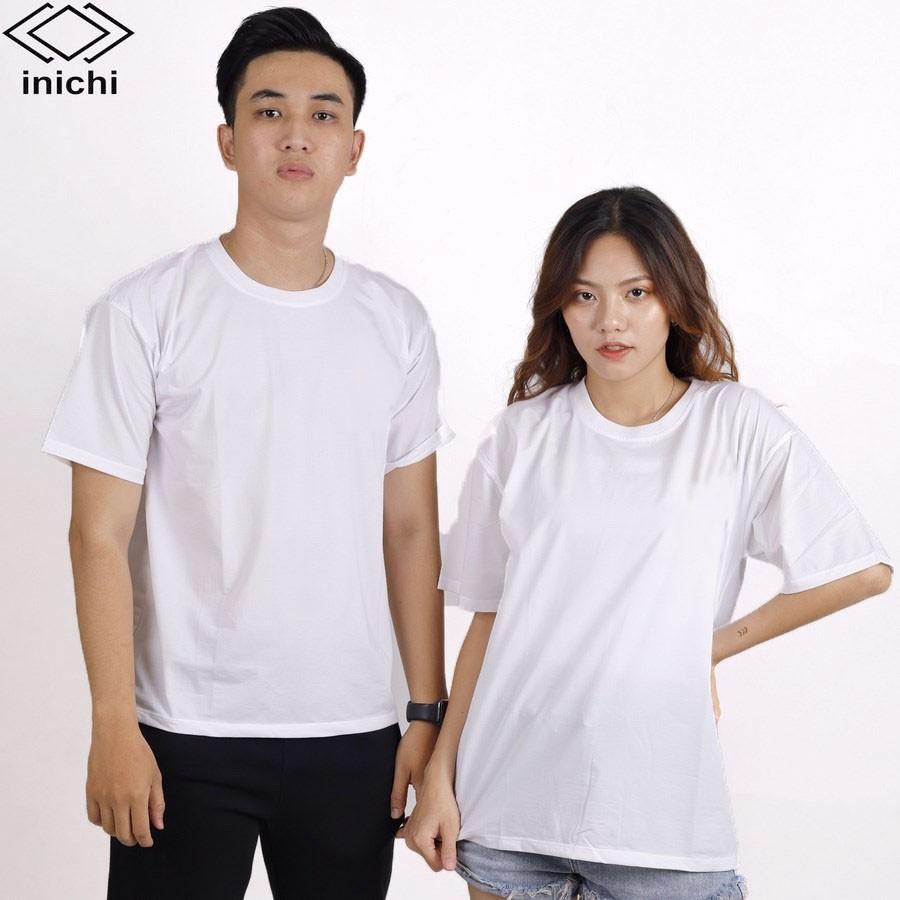 Áo thun tay lỡ Unisex màu trơn INICHI form rộng cá tính IC643 8 màu