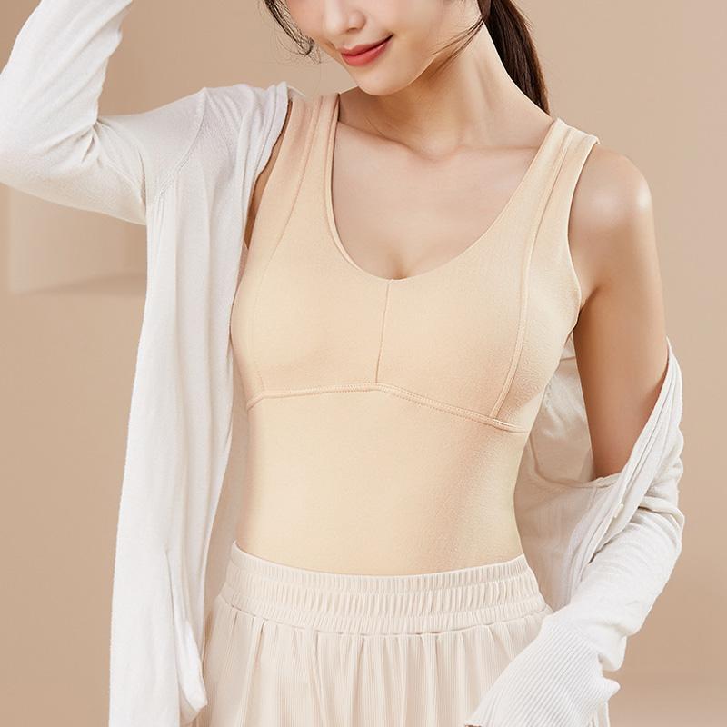 Quần Lót Sinh Nhiệt Plus Kích Thước Áo Vest Nhung Sốt Quần Lót Nữ Gợi Cảm Ôm Giữ Ấm Mùa Đông Đầu Bên Trong Mặc Thoải Mái Thân Mật