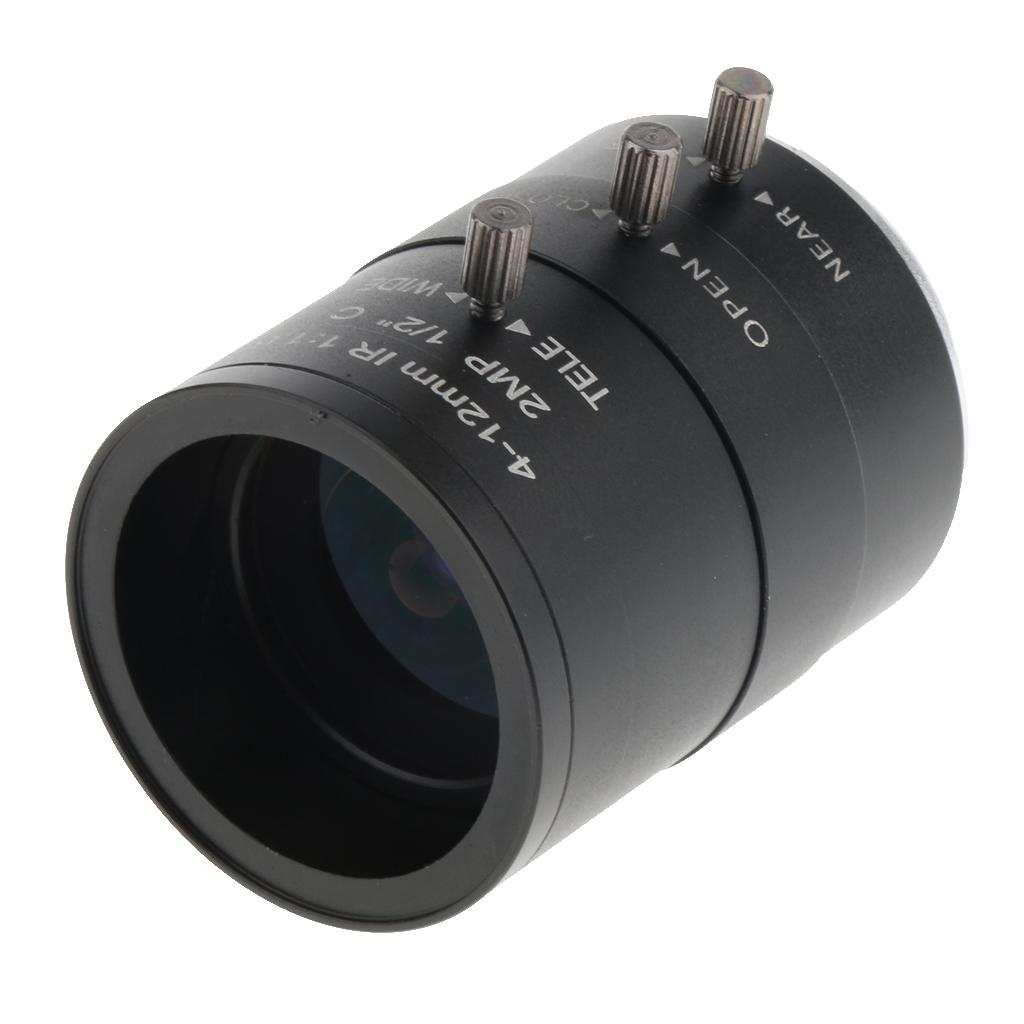 4 12mm 1/2 "F1.6 Manual IRIS CS Lens for Camera Industrial Microscope