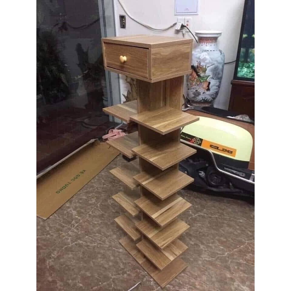 HỎA TỐC - Kệ giày gỗ, kệ giày cây 6 TẦNG lOẠI TO - gỗ MDF