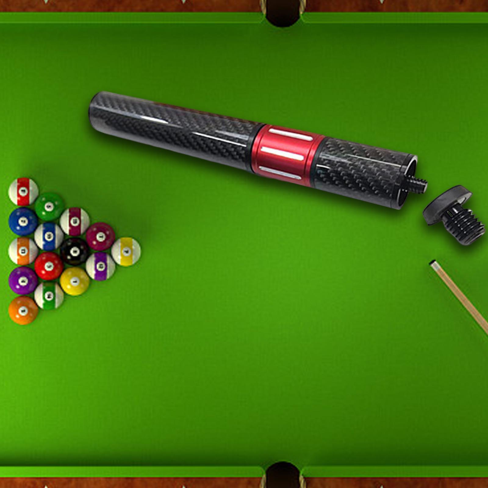 Telescopic Pool Cue Extension Snooker Cue Extend Compact Billiard Holder Cue Joint Accessories End Lengthener for Billiard Cues Professional