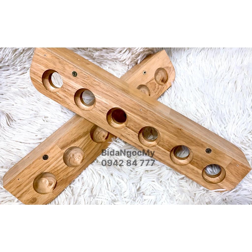 Giá gỗ để cơ bida loại 6 lỗ
