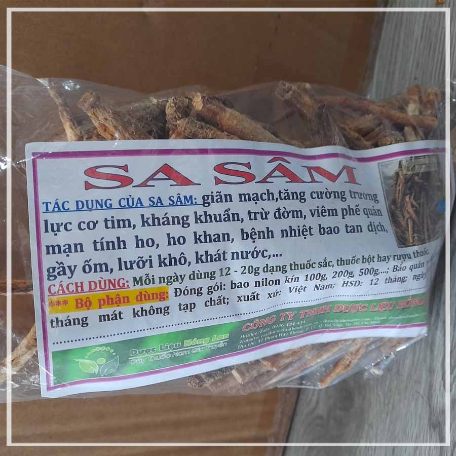 100g Sa Sâm vị thuốc bắc khô sạch