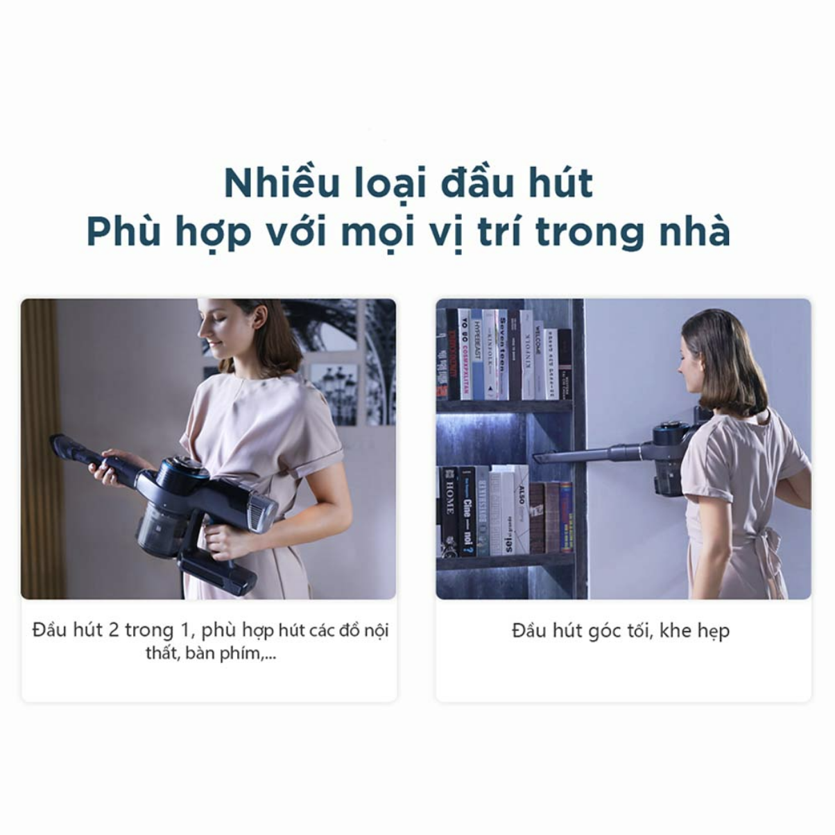 Máy Hút Bụi Không Dây Xiaomi Redkey P9 Công Nghệ Giảm Ồn 5 Cấp Lực Hút 30.000 Pa Công Suất 350 W - Hàng Chính Hãng