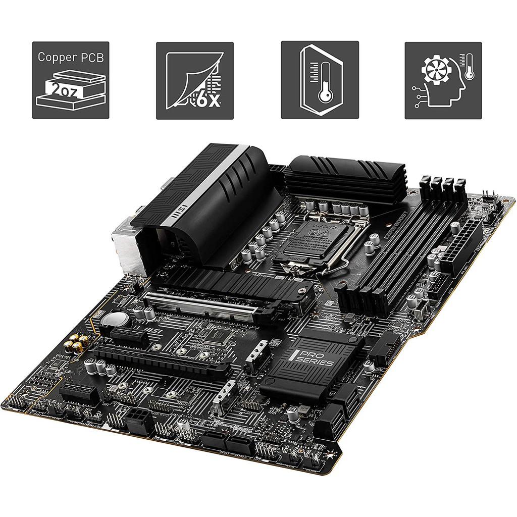 Mainboard Bo Mạch Chủ MSI Z590 PRO WIFI (Intel Z590, Socket 1200, ATX, 4 khe Ram DDR4) - Hàng Chính Hãng