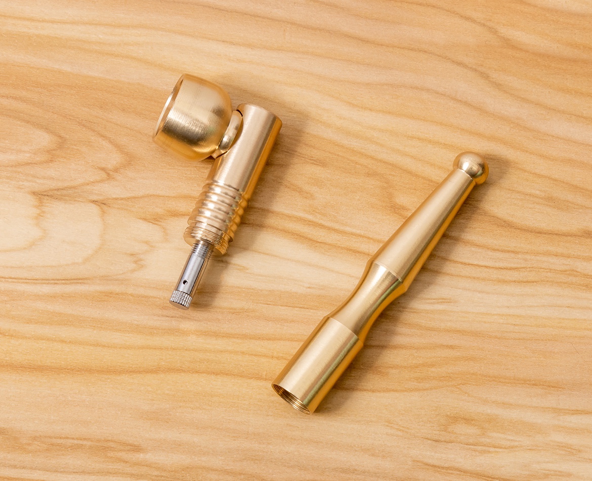 Tẩu lọc thuốc l,á bằng đồng cao cấp, Dùng cho được cả Sợi và điếu : Lớn + Vừa + Nhỏ, có thể tháo rời và vệ sinh !