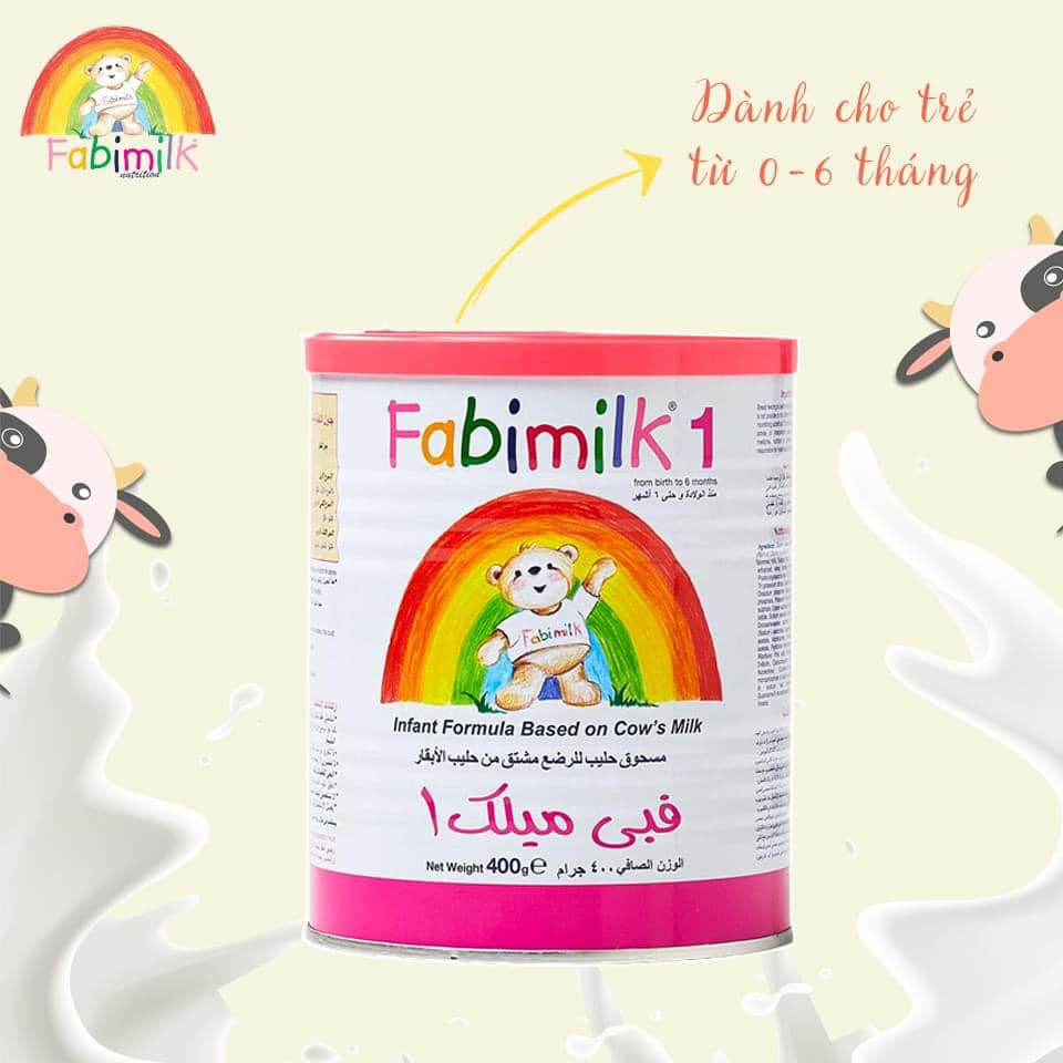 Sữa bột Fabimilk số 1 400g (0-6 tháng) - Nhập khẩu Vương quốc Anh