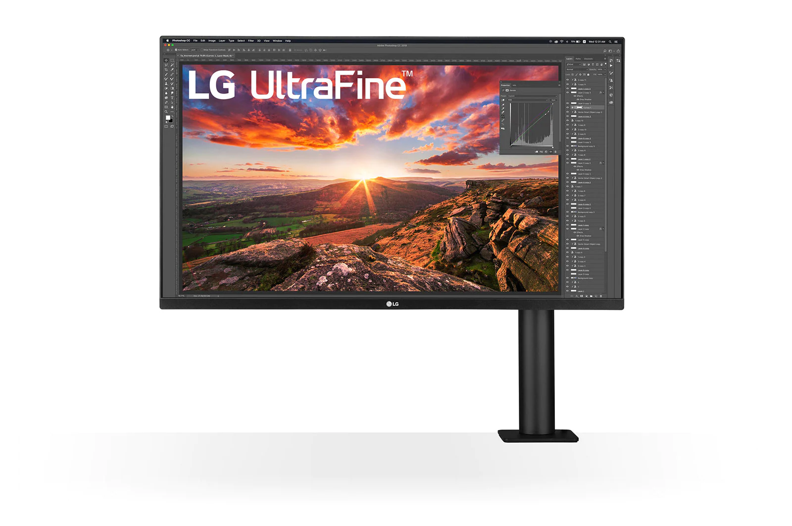 Màn hình máy tính LG UltraFine UHD 31.5'' IPS HDR 10 USB Type-C Ergo stand 32UN880-B - Hàng chính hãng