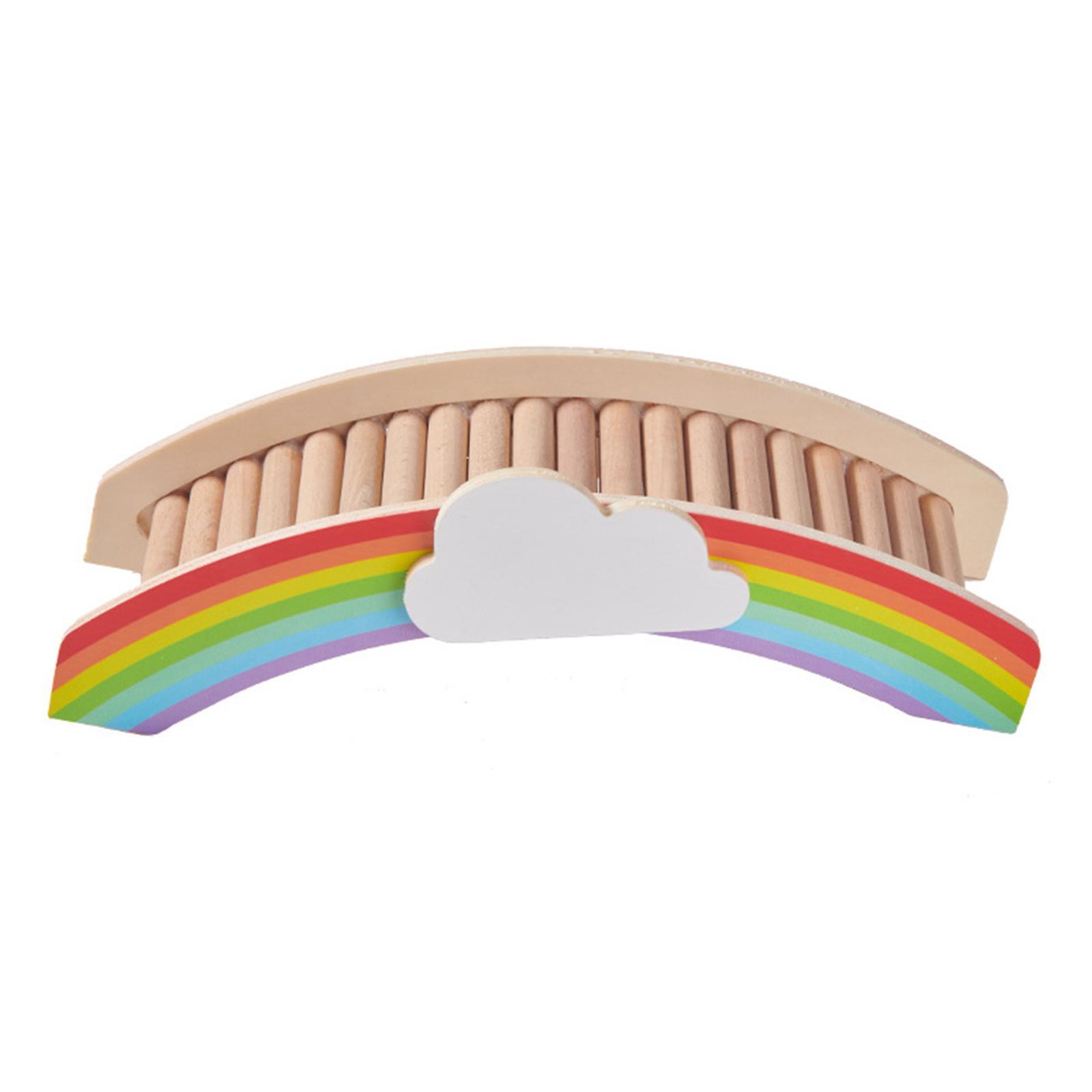 Hamster Cage Landscaping Platform Wood Holder Durable Hamster Toy for Mice Squirrel