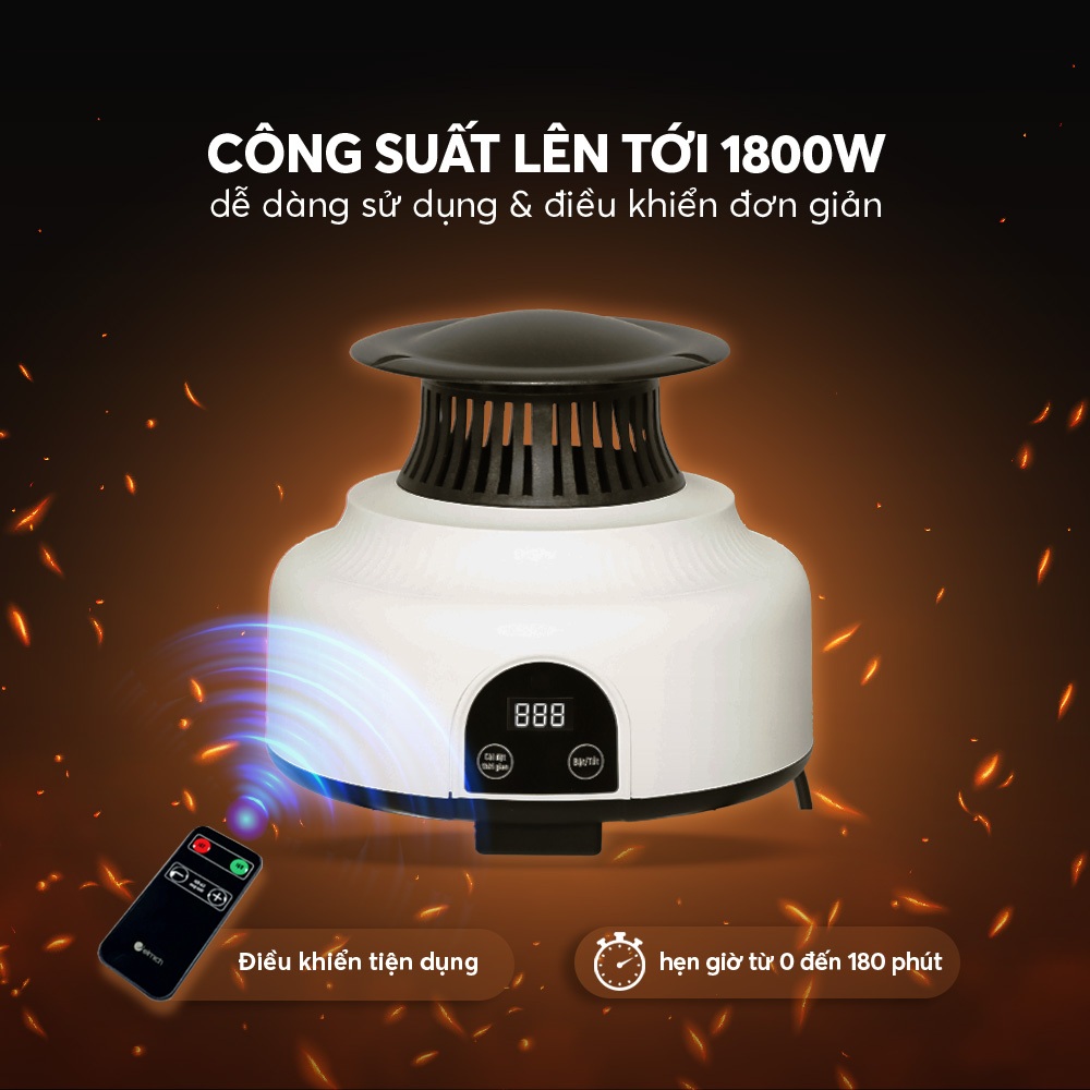 Tủ sấy quần áo Elmich CDE-8641 công suất 1800W có điều khiển, tải trọng 30kg, hẹn giờ sấy 0-180 phút - Hàng chính hãng