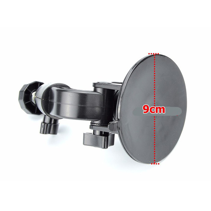 Đế hít kính cực đại đường kính chân 9cm và mount vít vặn cho GoPro Hero