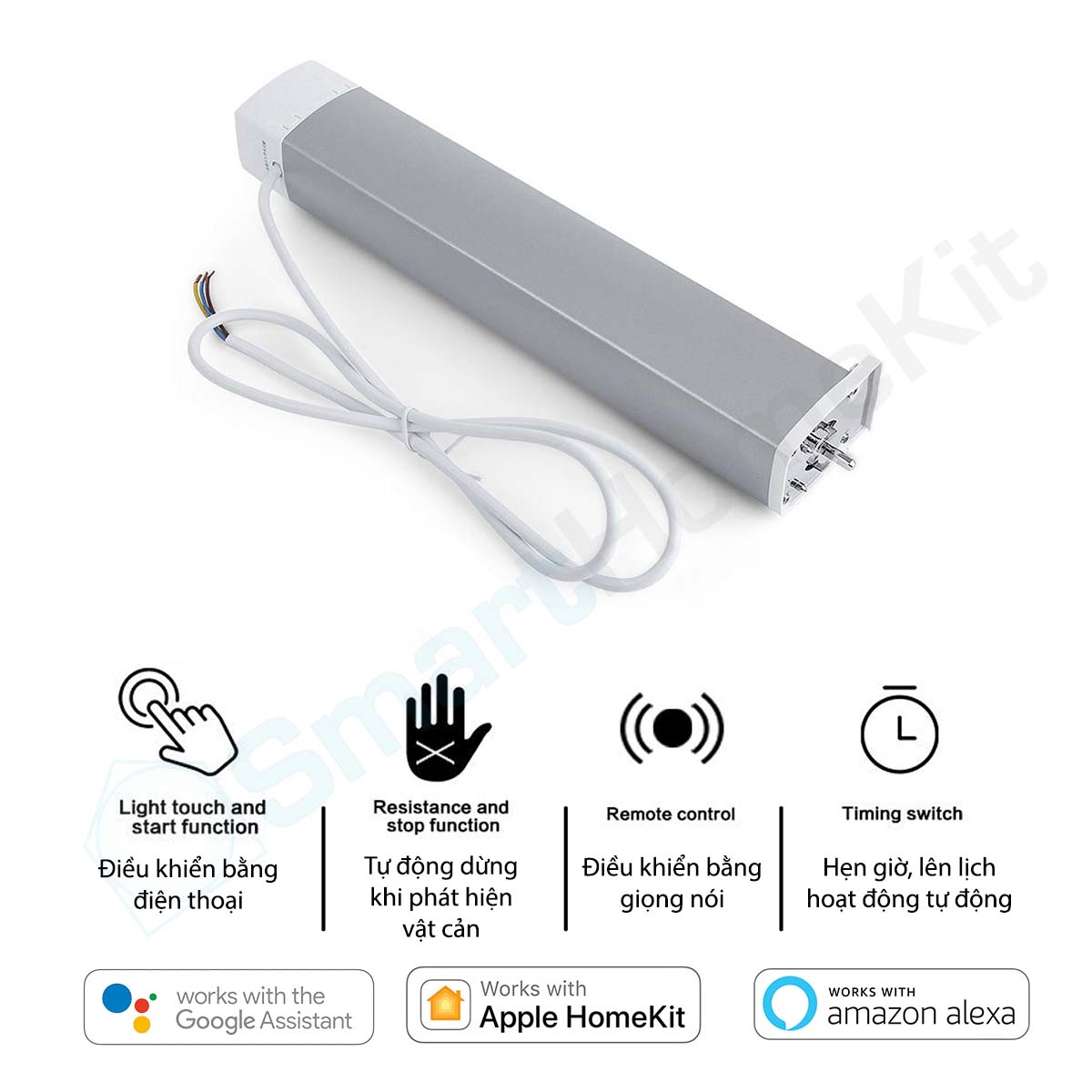 [Quốc Tế] Động cơ rèm kéo Aqara Smart Curtain Motor Zigbee - Tương thích Apple HomeKit, Google Home, Alexa - Hàng Chính Hãng