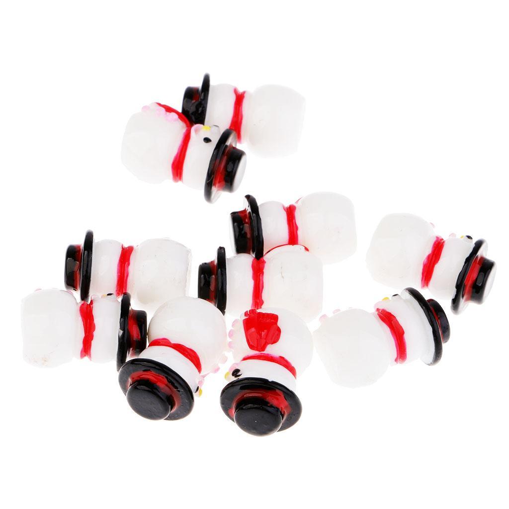 20pcs Snowman Doll Christmas Decoration DIY Handmade Snowman Ornaments Decor