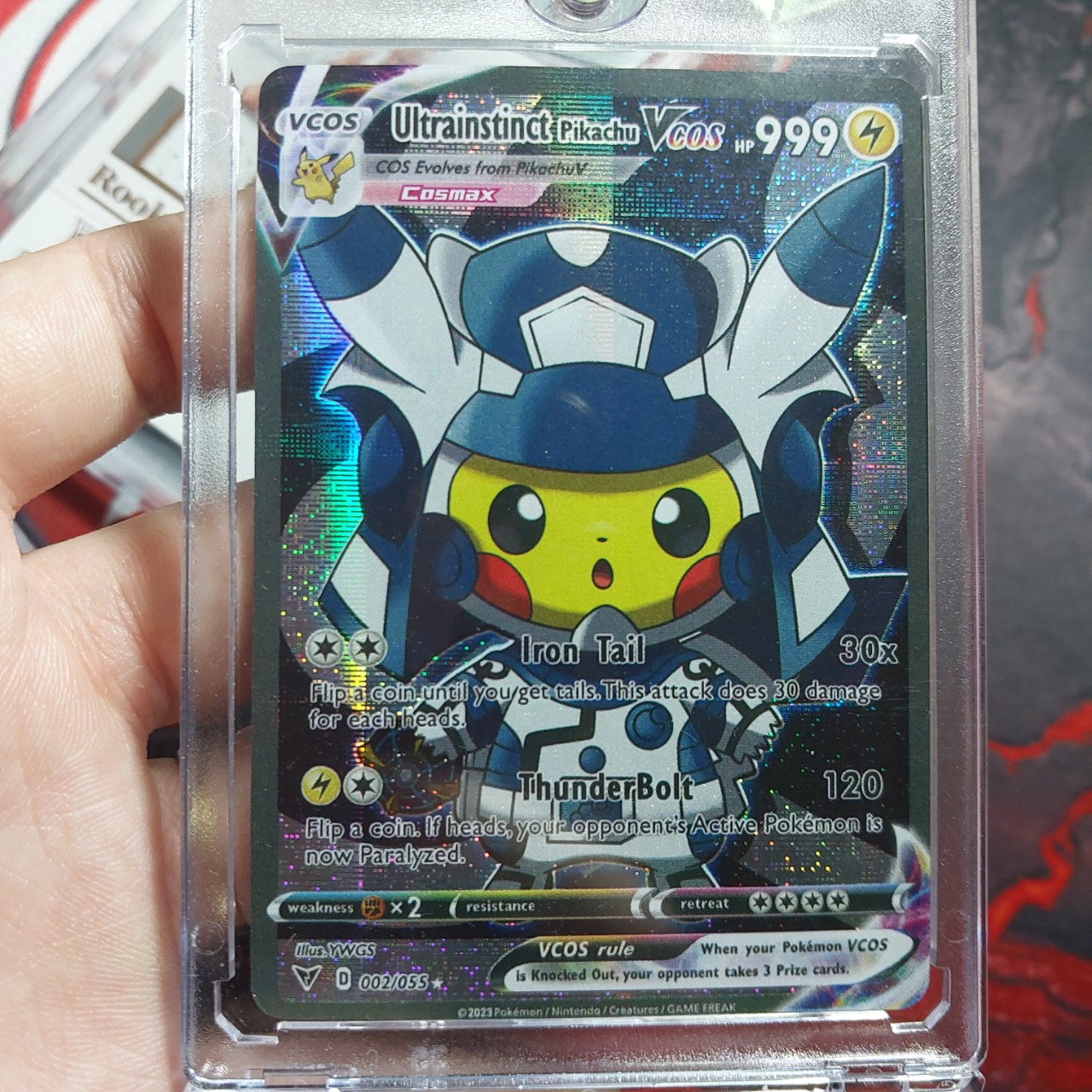 Thẻ Pokemon Ultrainstinct samurai Pikachu hóa trang Vmax 1459 d38 25