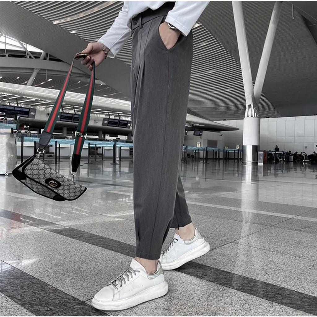Quần Âu Nam Ống Rộng Vải Hàn cao cấp, Quần Tây Jogger Phong Cách Mới Lên Dáng Cực Đẹp