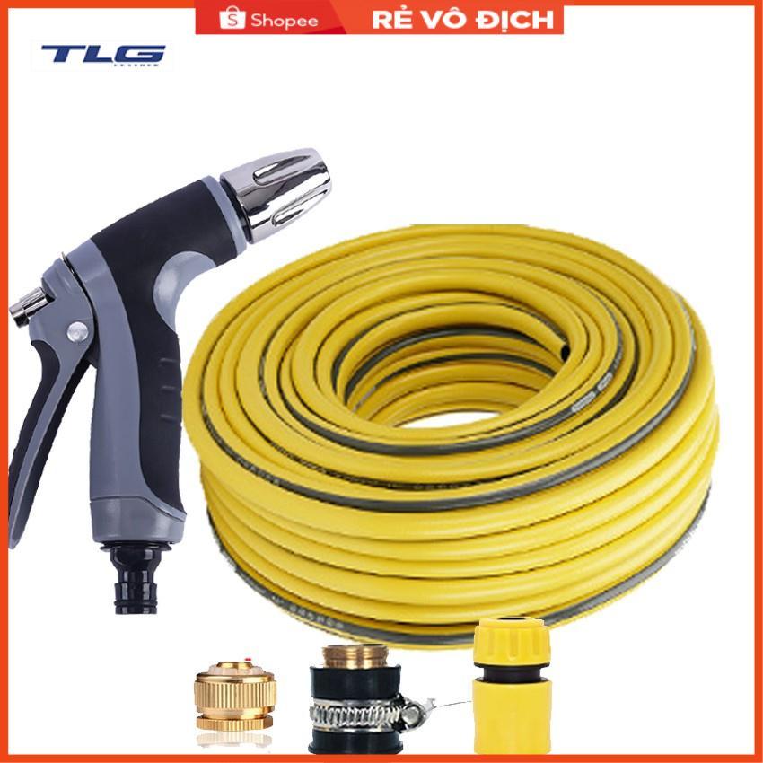 Bộ dây và vòi xịt rửa xe tưới cây tăng áp 20M (cút nhựa nối đồng nhựa) 206817