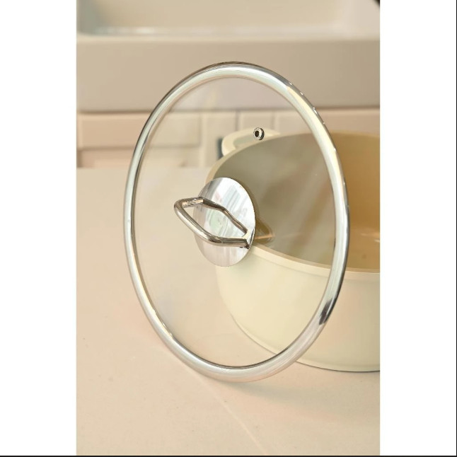 Bộ Nồi Chảo Phủ Gốm 5 Món Xtrema Chống Dính Haatz Hàn Quốc, Bền Bỉ, An Toàn Sức Khỏe, Hàng Chính hãng Bảo Hành 2 Năm