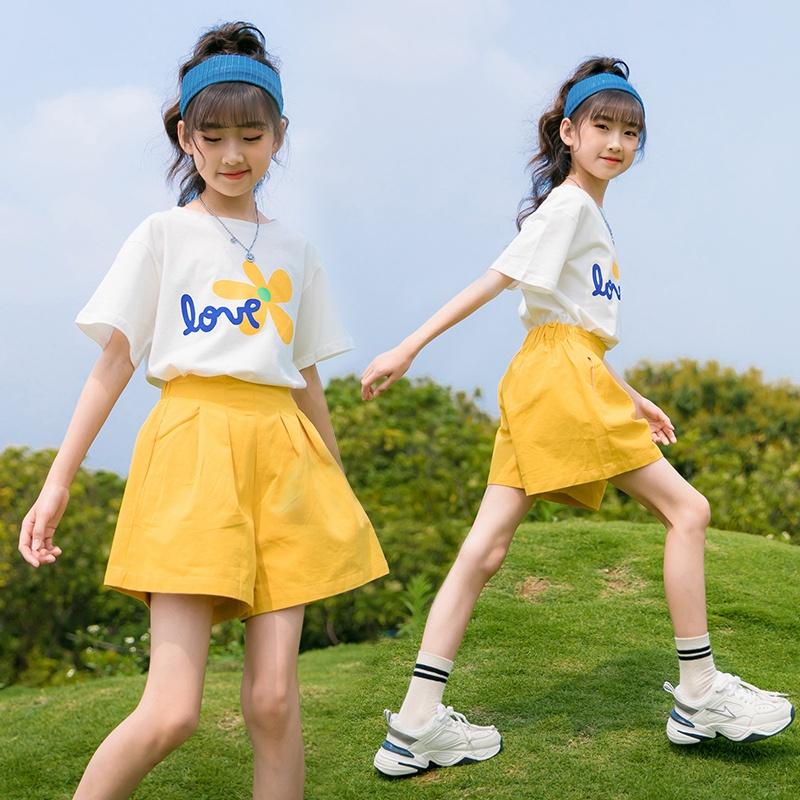 Bộ quần áo trẻ em dành cho bé gái 18-45kg, bộ quần áo cho nữ mẫu HOA VÀNG dịu dàng duyên dáng
