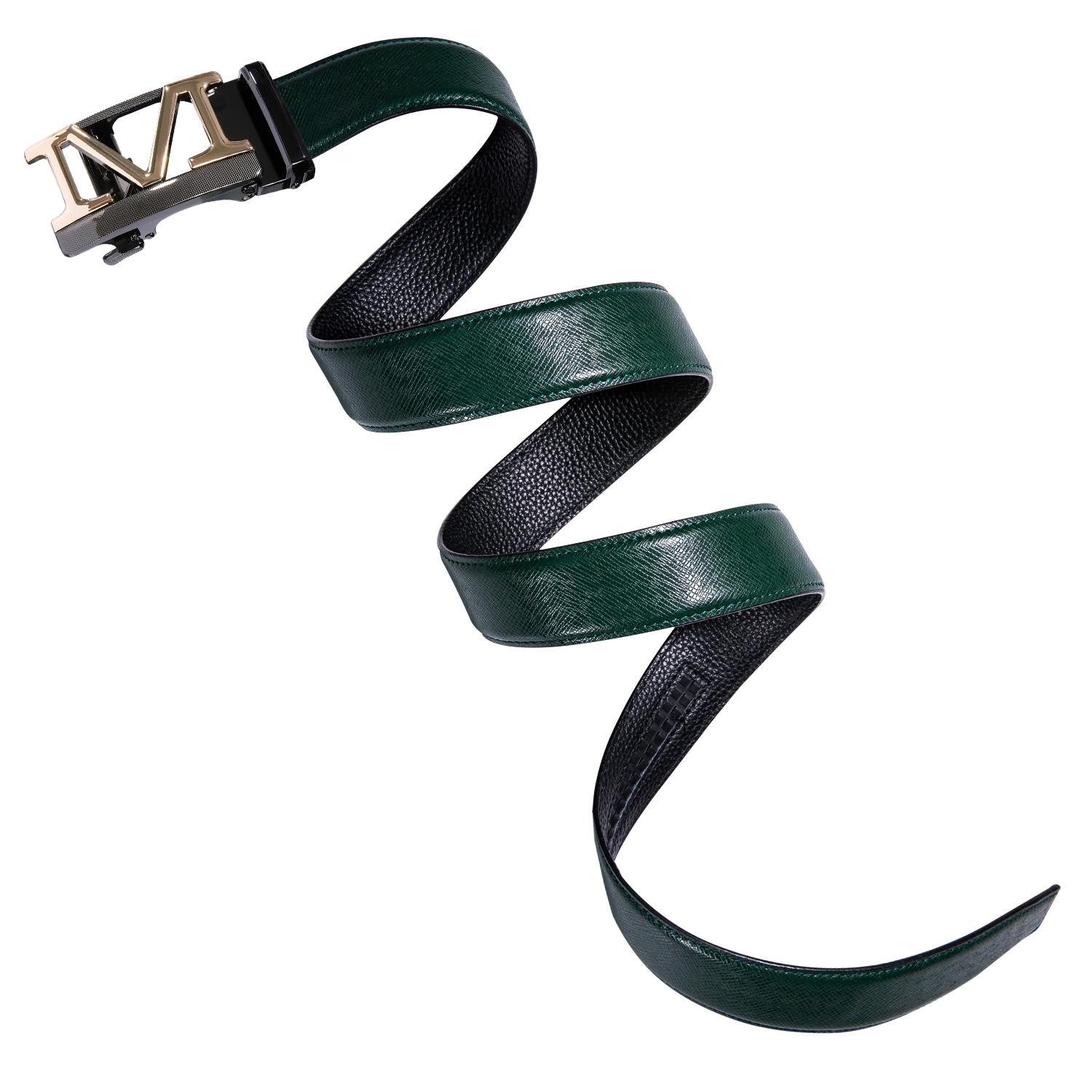 Vàng M Thư Tự Động Bánh Răng Khóa Nam Thắt Lưng Màu Xanh Đen Nâu Đỏ Trắng Xanh Cam Da Thật, Thắt Lưng Nam Da Bò Dây Thắt Lưng dây