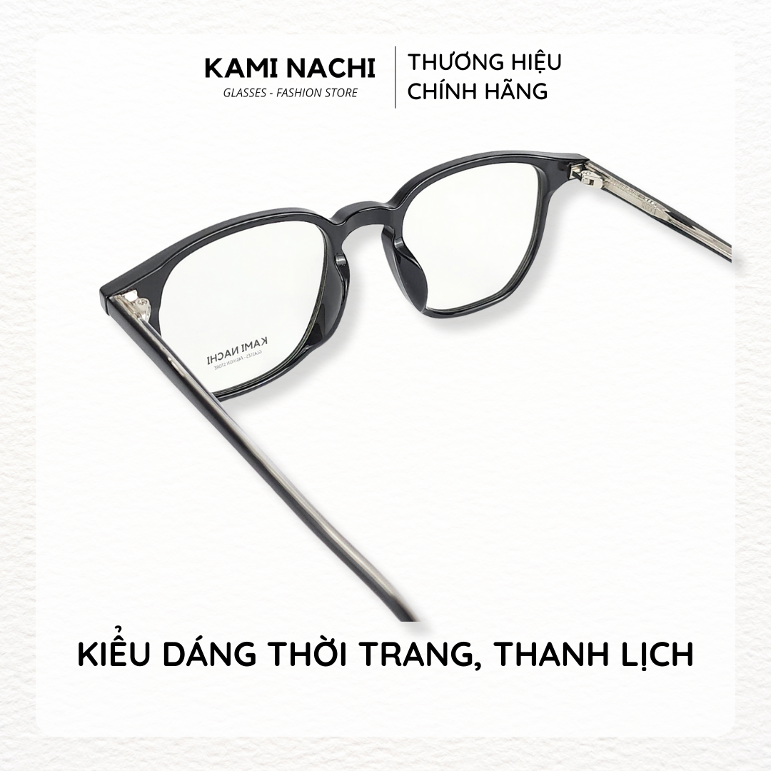 Gọng kính Xuân Hè mới KAMI NACHI T7259, chất liệu nhựa phối kim loại
