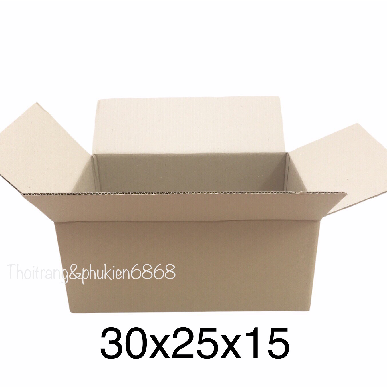 30x25x15 Combo 10 hộp carton đóng hàng cỡ vừa size 30*25*15