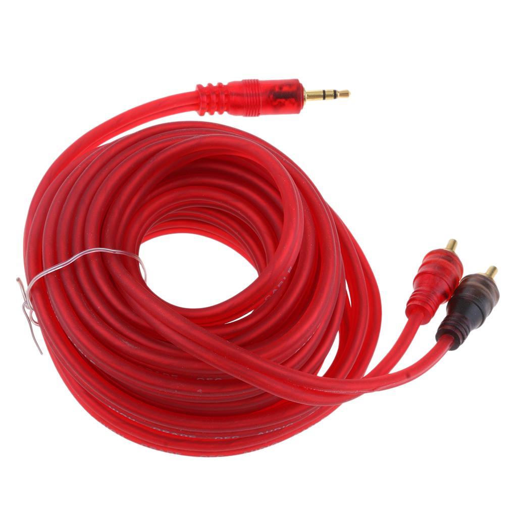 RCA Cable 3.5mm Male To 2-Male RCA Cable Splitter Audio RCA Male Cable