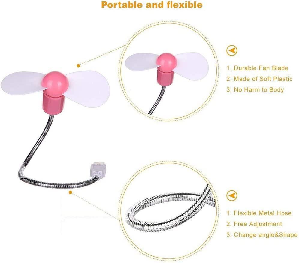 Quạt USB quạt di động mini bàn nhỏ bàn nhỏ có thể sạc lại quạt im lặng quạt mini cho máy tính di động, 4 mảnh