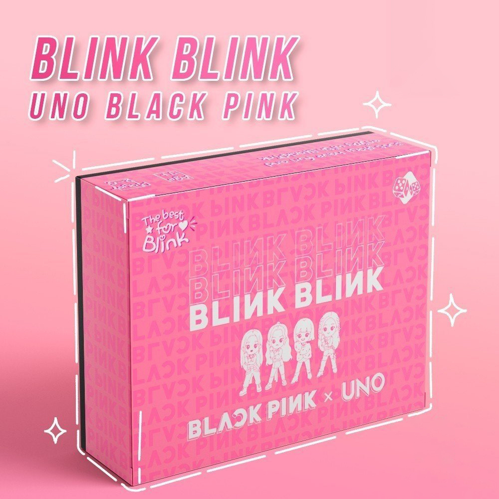 Bộ Board Game thẻ bài Uno Black Pink cao cấp 78 lá bài Blink Blink