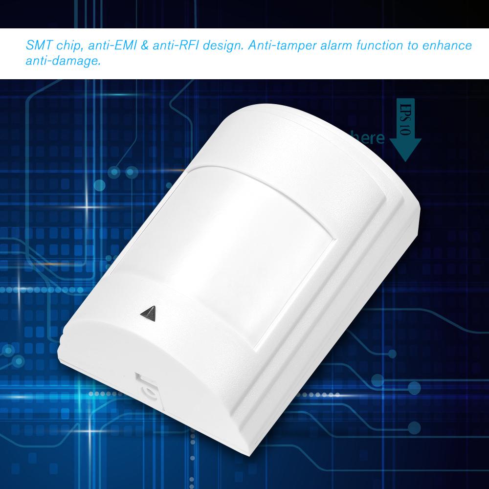 Wired PIR Motion Sensor Wide Angle Passive Infrared Detector For Home Burglar Security Alarm System