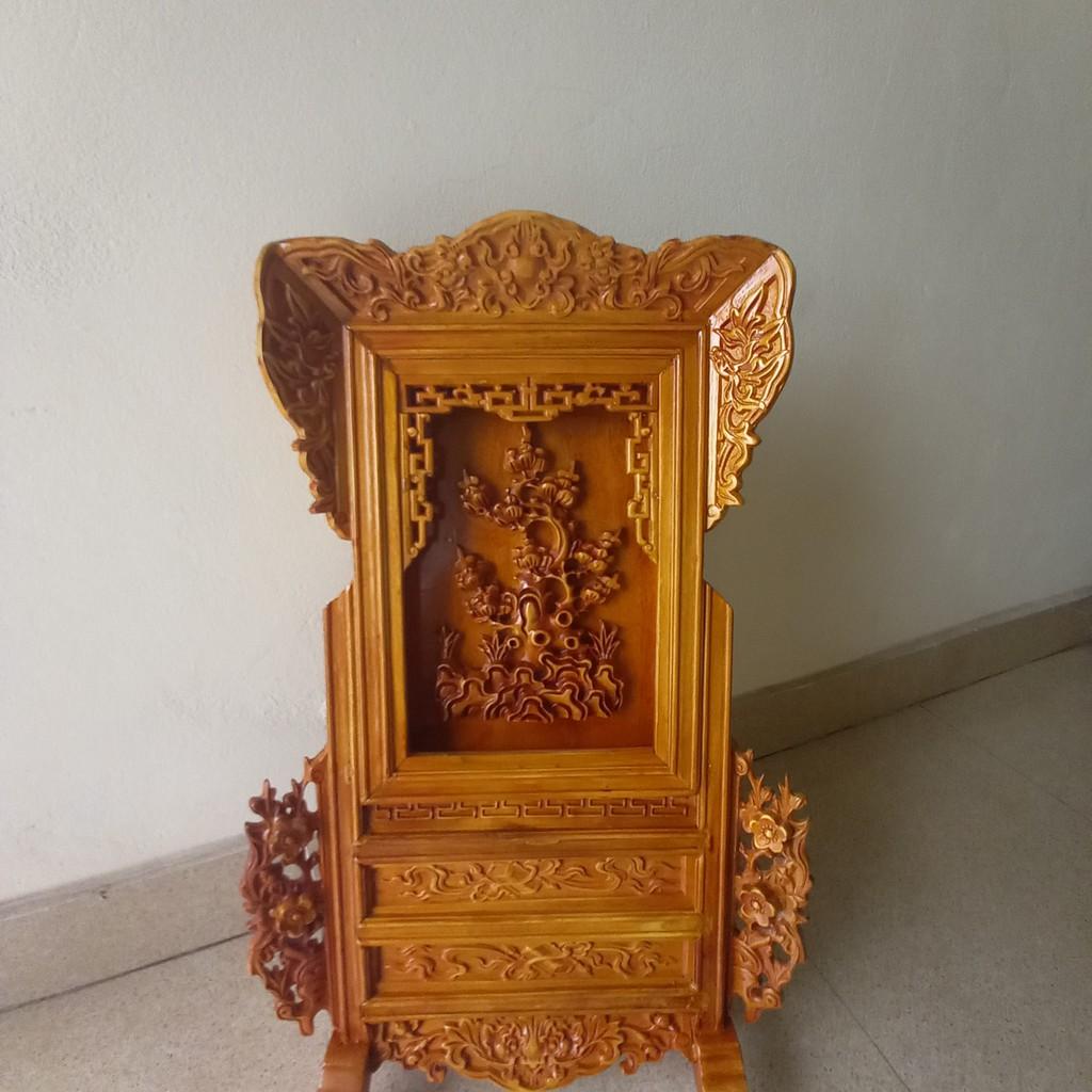 Tranh- án hương thờ gỗ mít cao 72cmx46cmx18cm
